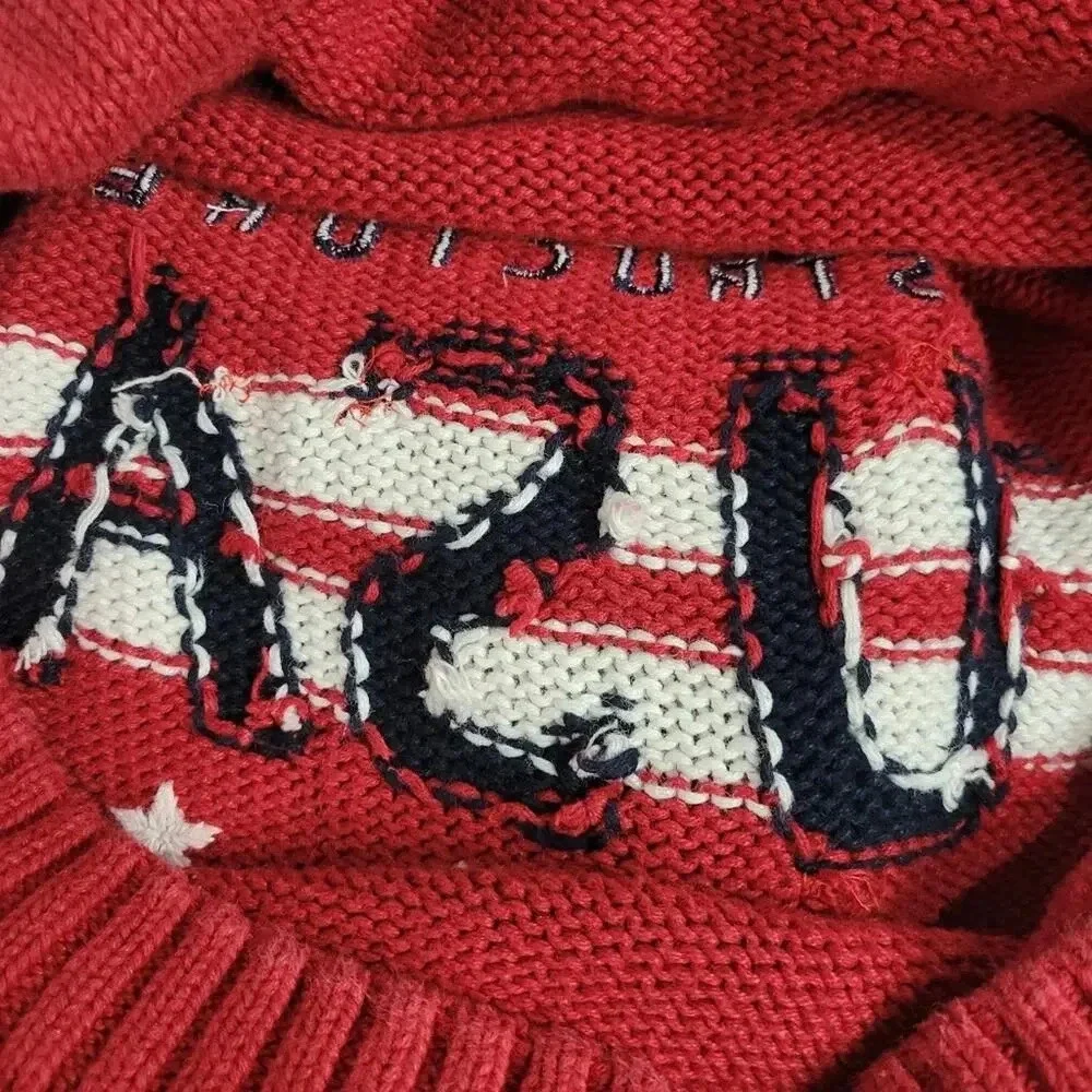 Vintage 1990s Y2K Structure Chunky Knit USA Crewneck Sweater Small
